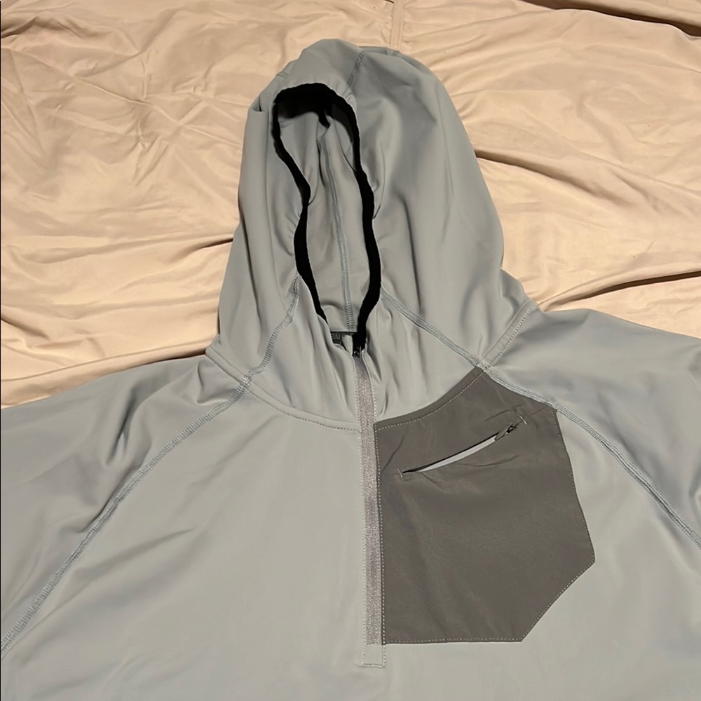 Baleaf Light Gray Hooded Pullover
